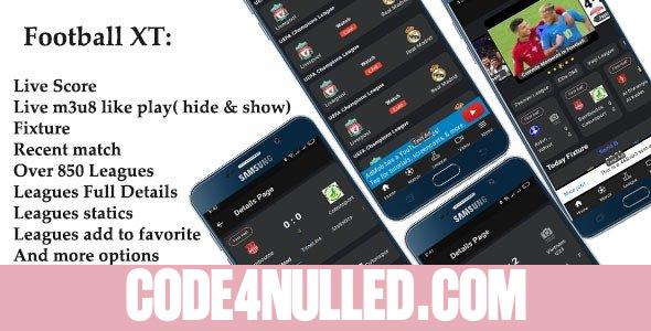 Football XT v1.0 - football live score, fixture, leagues, live tv and more