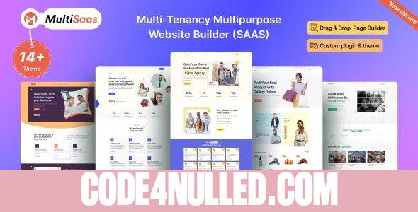 MultiSaas v1.2.0 - Multi-Tenancy Multipurpose Website Builder (Saas)